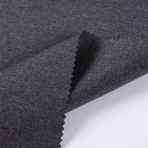 Viscose Nylon Stretch Ponte Knit Fabric, 385 gsm, 160 cm — Grey