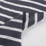 Charcoal Vertical-Stripe Rib Knit, Cotton-Poly — photo 2