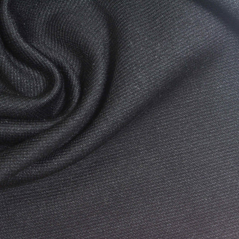 Dark Grey Heathered-Marl Ponte Knit, Poly-Cotton