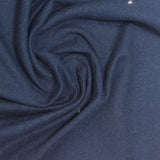 Brushed Polyester Stretch Jersey Knit Fabric, 230 gsm, 153 cm — Navy — photo 2
