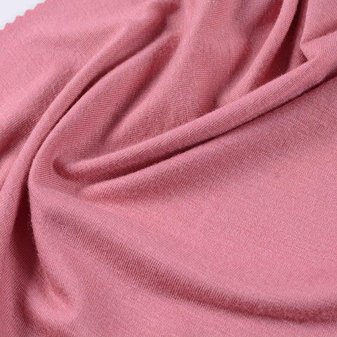 Viscose Stretch Jersey Knit Fabric, 160 gsm, 160 cm — Red