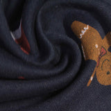 Brushed Cotton Polyester French Terry Fabric, 275 gsm, 180 cm — Navy — photo 2