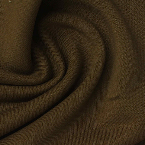 Polyester Tencel Lyocell French Terry Fabric, 460 gsm, 200 cm — Khaki