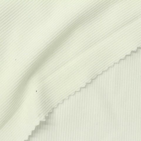 Tencel Lyocell Stretch Rib Knit Fabric, 220 gsm, 158 cm — Beige