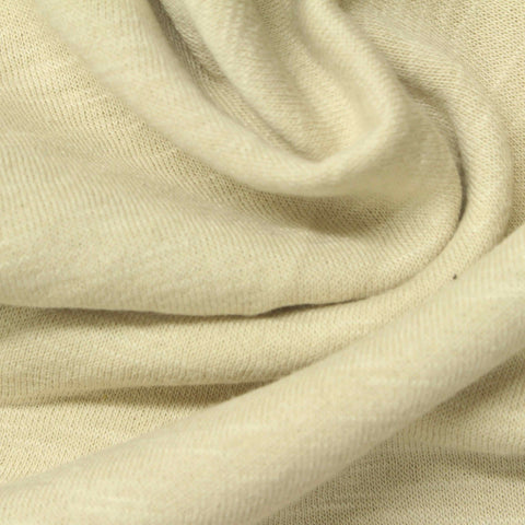 Light Beige Marl French Terry, Poly-Cotton, 265 gsm