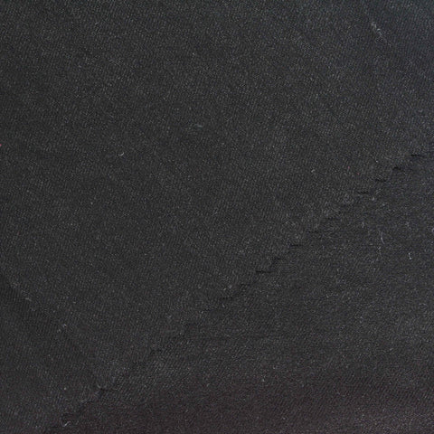 Viscose Nylon Stretch Bengaline Fabric, 270 gsm, 150 cm — Black, ref EF-269835