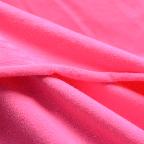Cotton Stretch Jersey Knit Fabric, 158 gsm, 175 cm — Pink