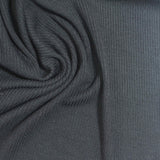 Viscose Stretch Rib Knit Fabric, 250 gsm, 120 cm — Grey — photo 2