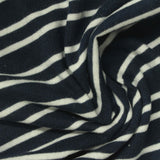 Navy Horizontal-Stripe Jacquard, Cotton — photo 2
