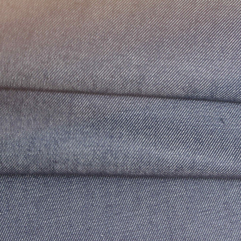 Cotton Tencel Lyocell Woven Fabric, 203 gsm, 180 cm — Blue