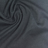Polyester Cotton Stretch Scuba Knit Fabric, 260 gsm, 185 cm — Black — photo 2