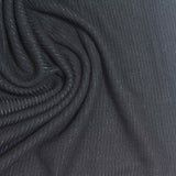 Viscose Stretch Rib Knit Fabric, 325 gsm, 110 cm — Navy — photo 2