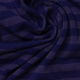 Purple Horizontal-Stripe Jersey Knit, Polyester — photo 2