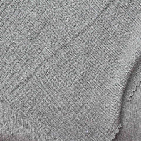 Polyester Stretch Crepe Fabric, 160 gsm — Grey