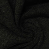 Dark Grey Marl Rib Knit, Poly-Cotton — photo 2