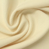 Polyester Stretch Waffle Knit Fabric, 260 gsm — Beige — photo 2