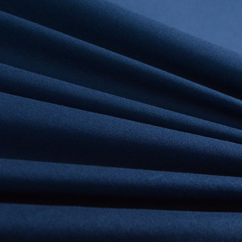 Cotton Stretch Sateen Fabric, 190 gsm, 147 cm — Navy