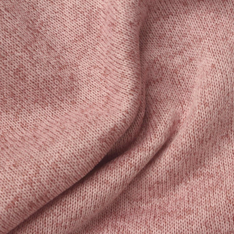 Dusty Pink Marl Chunky Knit, Polyester