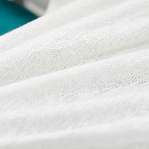 Light Grey Marl Jersey Knit, Linen, 143 gsm