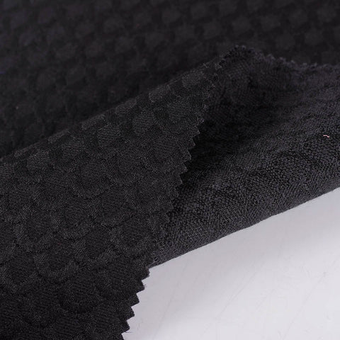 Black Wave Jacquard, Cotton-Poly