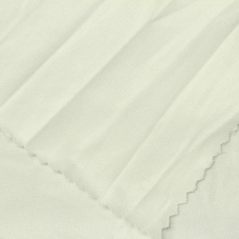 Polyester Stretch Ponte Knit Fabric, 135 gsm, 160 cm — White