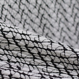 Jacquard Polyester Stretch Knit Fabric, 240 gsm, 165 cm — Grey — photo 2