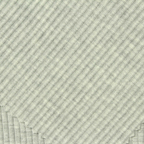 Viscose Stretch Rib Knit Fabric, 390 gsm — Grey