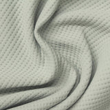 100% Polyester Waffle Knit Fabric, 235 gsm, 160 cm — White — photo 2