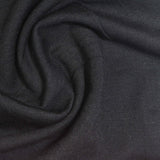 Viscose Polyester Stretch Ponte Knit Fabric, 230 gsm, 170 cm — Black — photo 2