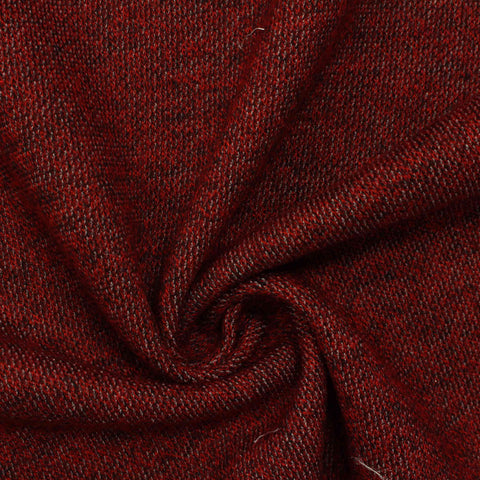 Red Marl Scuba Knit