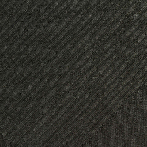 Dark Charcoal Rib Knit, Viscose