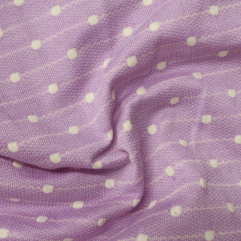 Cream Dots Chunky Knit, Poly-Cotton