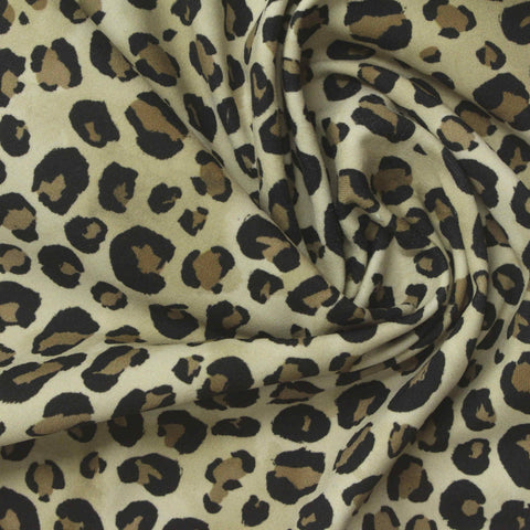 Black Leopard Knit, Nylon-Spandex