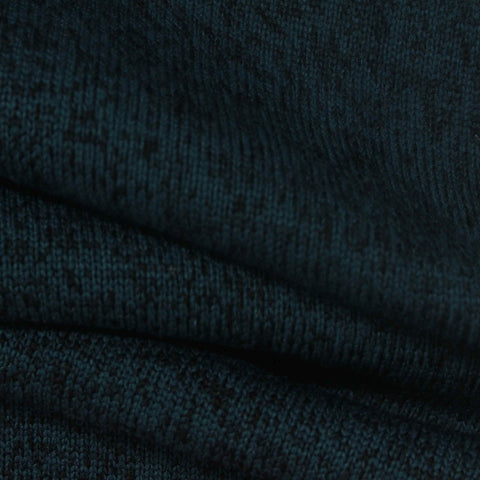 Dark Blue Marl Chunky Knit, Polyester, 340 gsm