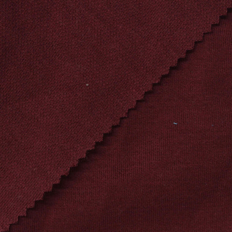 Polyester Cotton Scuba Knit Fabric, 280 gsm, 180 cm — Red