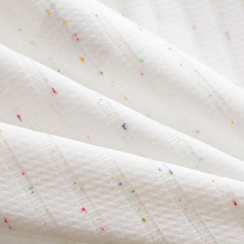 White Marl Knit, Polyester, 220 gsm