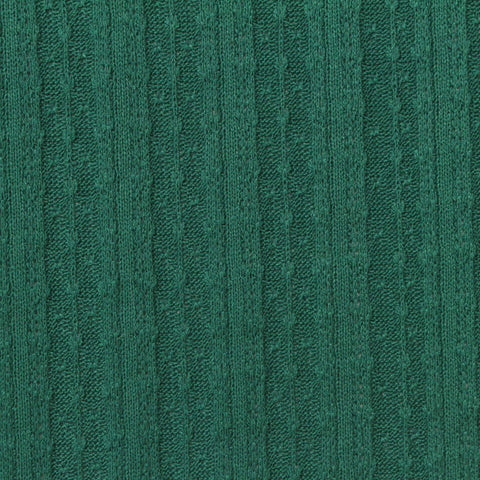 Teal Textured-Stripe Rib Knit, Poly-Viscose