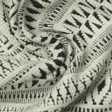 Black Horizontal-Band Jacquard, Viscose-Poly — photo 2