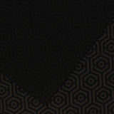 Dark Grey Geometric-Hexagon Interlock Knit, Poly-Cotton — photo 2