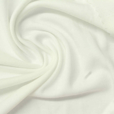 Modal Polyester Interlock Knit Fabric, 230 gsm, 170 cm — White