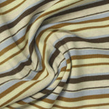 Striped Cotton Stretch Rib Knit Fabric, 240 gsm, 150 cm — Multi — photo 2