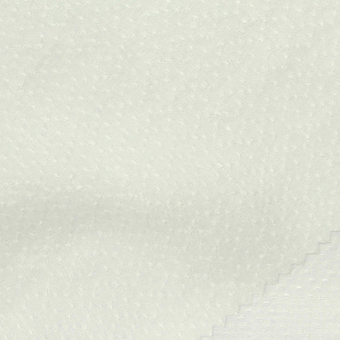 White Tone-on-Tone Jacquard, Viscose-Poly, 90 gsm