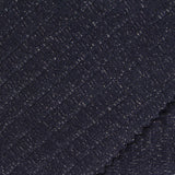 Dark Blue Marl Rib Knit, Poly-Metallic — photo 2