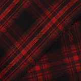 Red Plaid Woven, Poly-Viscose — photo 2