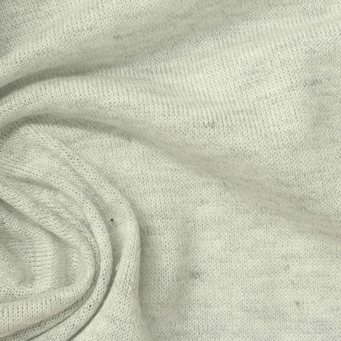 Light Grey Heather Jersey Knit, Cotton-Poly, 161 gsm