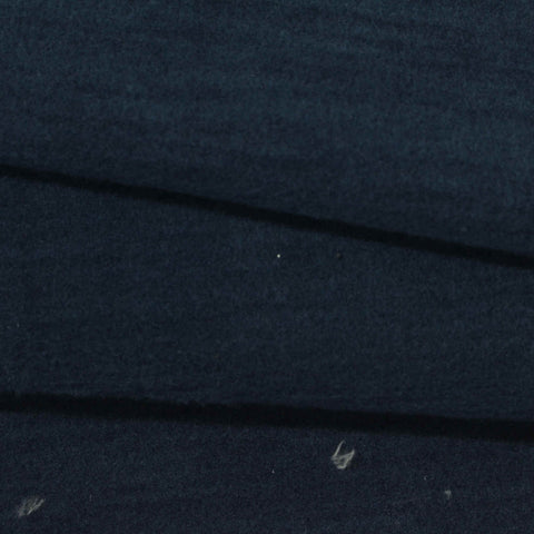 Brushed Cotton Polyester Stretch Sateen Fabric, 267 gsm, 136 cm — Navy