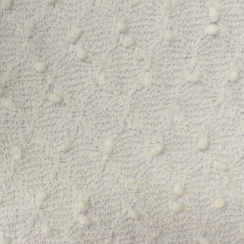 White Textured-Dot Jacquard, Polyester