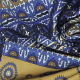 Blue Geometric-Circle Knit, Viscose — photo 2