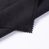 Polyester Stretch Knit Fabric, 290 gsm, 153 cm — Black — photo 2