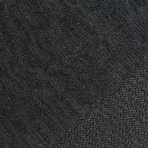 Black Rib Knit, Poly-Viscose